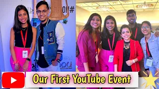 Our first YouTube event 🎊, i can't believe wonder munna know us 😭#vlog#youtubeevent#nomoskarbangla