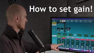 How to set gain on a digital mixer!