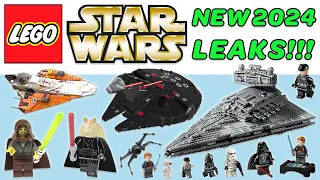 NEW LEGO STAR WARS 2024 LEAKS!!! STAR DESTROYER, DARTH MILLENNIUM FALCON, JEDI BOB, AND MORE!!!