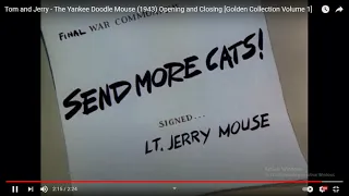 Tom and Jerry - The Yankee Doodle Mouse End Title (1943)