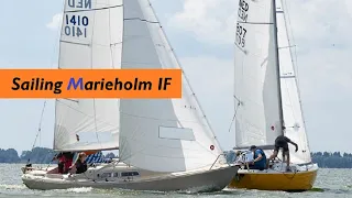 Zeilen bij windkracht 4 - 5 op het IJsselmeer. Marieholmevenement 2023