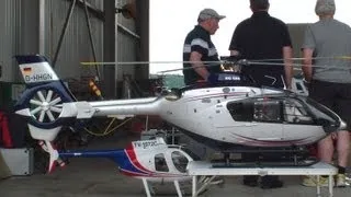 Flight Video Giant Eurocopter EC 135 scale Turbine rc Helicopter Swiss Heli Challenge 2013