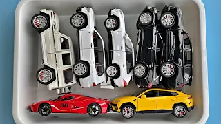 Box Full Of Diecast Cars - Mercedes, Toyota, Maybach, Lexus, Ferrari, Lamborghini