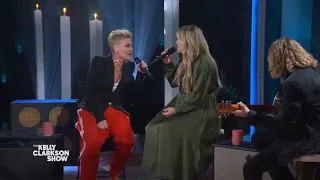 P!NK and Kelly Clarkson Duet 'What About Us'