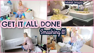 GET IT ALL DONE WITH ME! 💪🏼 CLEANING, COOKING, UNPACKING, FITNESS AND MORE  |  EXTREME MOTIVATION