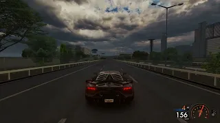 Assetto Corsa - Aventador SVJ Gintani F1 Exhaust Sound (Downshifts In Tunnel)