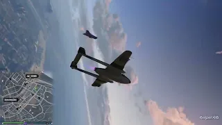Intense Aerial PvP pyro vs oppressor mk2 and F-160 raiju. GTA Online freemode dog fights.