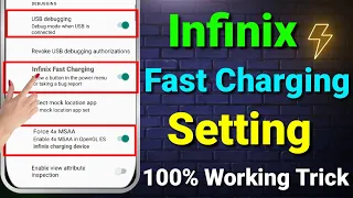 Infinix Fast Charging Setting | Infinix Mobile Ko Fast Charge Kaise Karen | Infinix Charging Problem