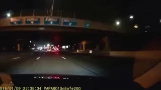 Near Miss! - Two cars merge into same lane at same time