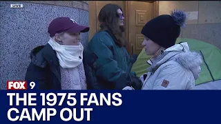 The 1975 fans camp outside during rain, snow