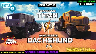OFF THE ROAD TITAN VS DACHSHUND BATTLE | INFINITE OPEN WORLD DRIVING OTR | ANDROID GAMEPLAY HD 2022