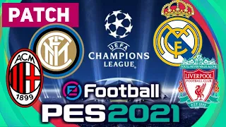 PES 2021 PATCH ▶ TUTORIAL ITA ▶ MAGLIE, STEMMI e NOMI Ufficiali (Champions League inclusa)