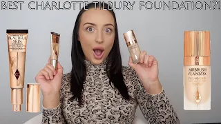 Charlotte Tilbury Charlotte's Beautiful Skin Foundation vs. Airbrush Flawless Foundation!