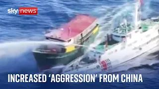 'First time China has used this level of aggression', says Philippine coastguard