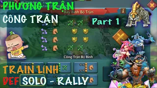 Use Planx | Traning Troops Traps Solo - Rally - Part 1 | Lords Mobile 9DS