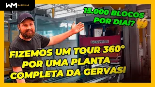 15 MIL BLOCOS POR DIA!?😱🤯 COMO FUNCIONA UMA FÁBRICA DE BLOCOS DE CONCRETO GERVASI!!