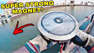 Magnet Fishing With The BIGGEST Neodymium Magnet EVER Made - You Won't Believe What I Found!!!