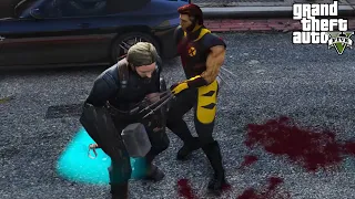 Wolverine vs Captain America - Epic Battle (GTA 5)