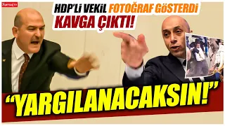 HDP'li vekil Süleyman Soylu'ya o fotoğrafı gösterince mecliste büyük tartışma çıktı!