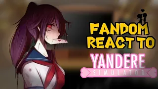 Fandom react to Yandere simulator/ part-5 #newvideo #gachaclub