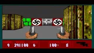 Bunker 3D mod (Wolfenstein 3D) - прохождение