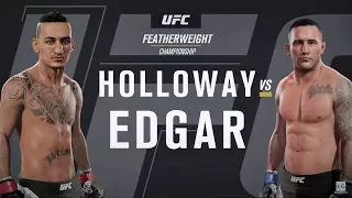 EA Sports UFC 2 - Max Holloway vs Frankie Edgar UFC 218 Full Fight Simulation