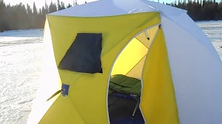 разделка дымохода в палатке СТЕК куб-3/продолжение на канале/