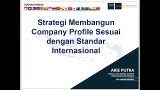 Business Experience Sharing Session : Desain Company Profile Berstandar Internasional