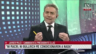 Javier Milei: "La falta de nafta es una postal del futuro con Massa"