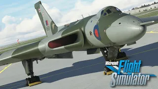 Just Flight Avro Vulcan - Nuclear MONSTER! - First Look Review! - MSFS.