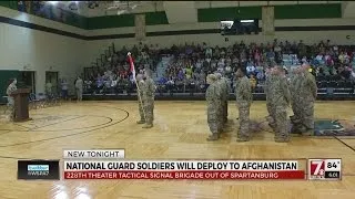 30 soldiers headed to Afghanistan get sendoff in Spartanburg