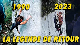 À 60 ans, Alain Robert grimpe sans corde dans le Verdon