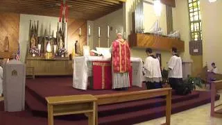 Traditional Latin Mass - Sanctus & Consecration