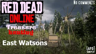 Red Dead Online. Treasure hunting. East Watsons / Карта сокровищ Хижина Уотсонов