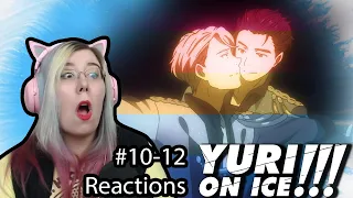 FANGIRL OVERLOAD!!!  - Yuri!!! On Ice S1 E10-12 REACTIONS - Zamber Reacts