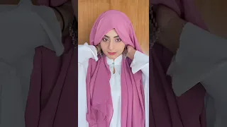 Wedding Guest Hijab Tutorial with Earrings #wedding #hijabtutorial #hijabstyle #shorts #earrings