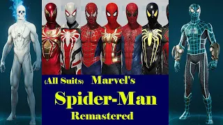 Marvel's Spider-Man Remastered All suits | All suits showcase 2018