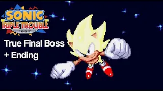 Sonic Triple Trouble 16-bit (True Final Boss + Ending)