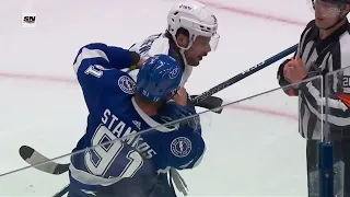 Auston Matthews and Steven Stamkos -  Should Stamkos have gotten an instigator penalty?