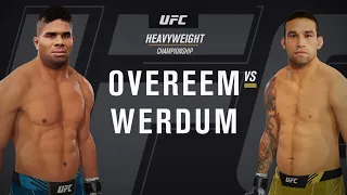 UFC 4 Gameplay Alistair Overeem vs Fabricio Werdum