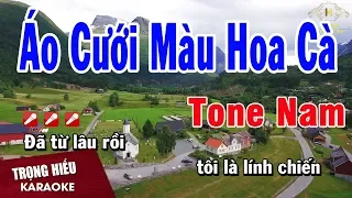 Karaoke Áo Cưới Màu Hoa Cà Tone Nam Nhạc Sống |Trọng Hiếu