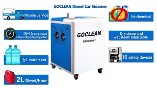 Highlights of GOCLEAN steam car wash machine