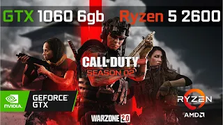 COD Warzone 2.0 (Season 2) | GTX 1060 6gb | Ryzen 5 2600 | All Settings | Testing FPS | FSR 1.0