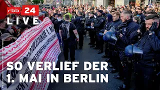 Mehr als 11.000 Menschen ziehen mit "Revolutionärer 1. Mai"-Demo durch Neukölln | LIVESTREAM