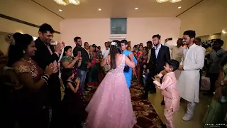 You can't miss the AMAZING surprise bridal entry with the family...
