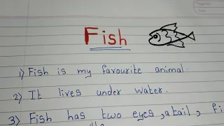 10 Lines on Fish / Essay on Fish in english/ Few Sentences on Fish