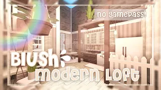 Blush Modern Loft | No gamepass | 20k | Speedbuild & Tour | Roblox Bloxburg | Tapioca