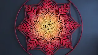 Mandala 'Alana' Crochet Tutorial | Part 2 / 3 (Rounds 12-19)