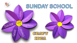 Sunday School Craft Idea | Flower Craft | 4K