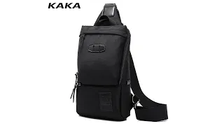 Городской однолямочный рюкзак, сумка через плечо Kaka 99006, влагозащищённый, 6л